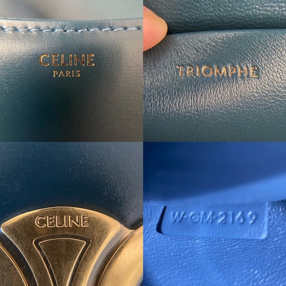 *SOLD* Celine Triomphe Shoulder Bag Smooth Calfskin Medium - Picture 3 of 16